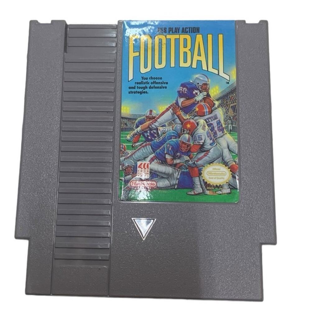 Play‎ Action Football 1990 Nintendo Game (Untested)